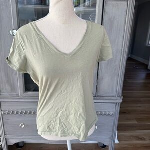 Cotton On Sage Green V-Neck Tee